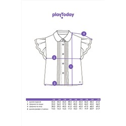 Блуза PLAYTODAY, 1124551