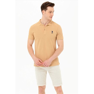 Erkek Camel Basic Polo Yaka Tişört