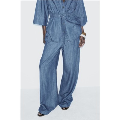 PANTALÓN DENIM Z1975 FLUIDO WIDE LEG