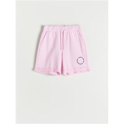 Shorts aus Sweatjersey