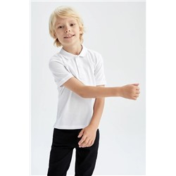 Defacto, Erkek Çocuk Basic Kısa Kollu Pike Polo Tişört K1689a622sp