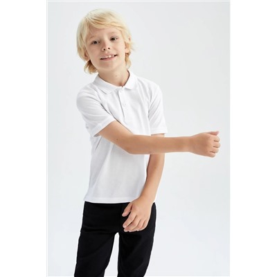 Defacto, Erkek Çocuk Basic Kısa Kollu Pike Polo Tişört K1689a622sp