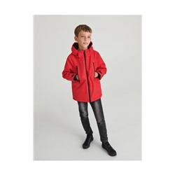 Gefütterte Jacke mit Kapuze