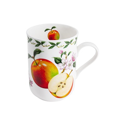 Кружка, 300 мл, фарфор F, белая, Яблоко, Orchard Fruits, 53975