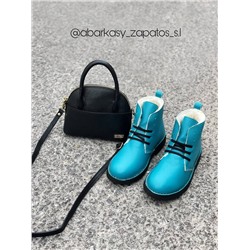 Ab.Zapatos 4619/2 Turquesa+Ab.Zapatos PELLE Peque (550) Negro АКЦИЯ