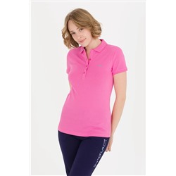 Kadın Pembe Basic Polo Yaka Tişört