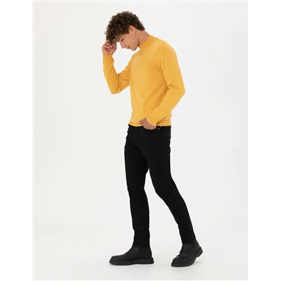 Siyah Slim Fit Jean Pantolon