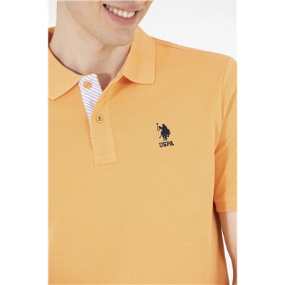 Erkek Turuncu Basic Polo Yaka Tişört