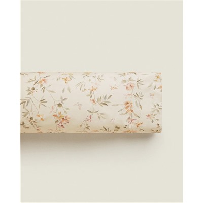 FLOWER AND BUTTERFLY PRINT PILLOWCASE