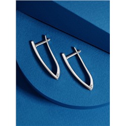 Серьги из серебра родированные 925 пробы с031р