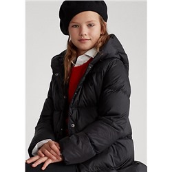 Girls 7-16 Quilted Hooded Down Coat