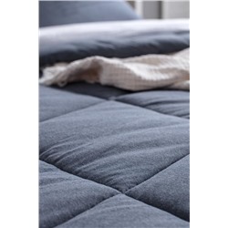 Bobigny SuperSoft Tek Kişilik Comforter Set - İndigo