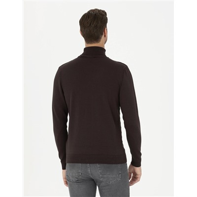 Kahverengi Slim Fit Kazak