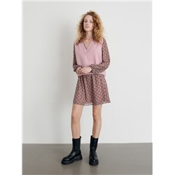 Gemustertes Minikleid