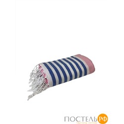 Полотенце Карвен MARIN 90*170 1шт.с бахрамой хлопок Н 3279 v4, Pink-Blue-White
