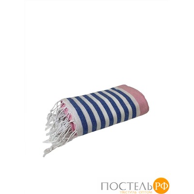 Полотенце Карвен MARIN 90*170 1шт.с бахрамой хлопок Н 3279 v4, Pink-Blue-White