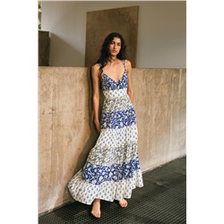 PATCHWORK PRINT PANEL DRESS