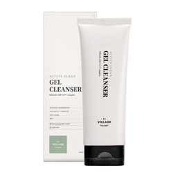 VILLAGE 11 FACTORY ACTIVE CLEAN GEL CLEANSER Очищающий гель для умывания с AHA и BHA кислотами для жирной и проблемной кожи лица 100мл