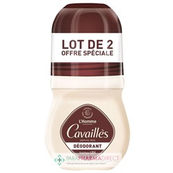 Cavaillès - L'Homme - Fraîcheur 48H - Déodorant Roll-on 2x50 mlLot  × 2