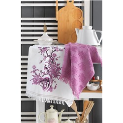 Fushia Palm Baskılı Mutfak Havlu Seti 153-99-0737