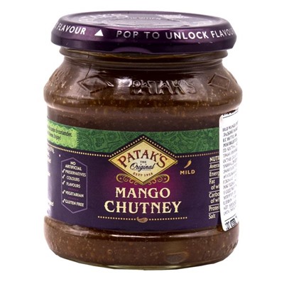 PATAK`S Sweet Mango Chutny Паста Манго чатни сладкая 340г