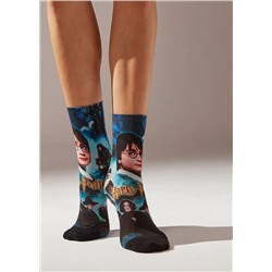 Kurze Socken mit Harry Potter-Print