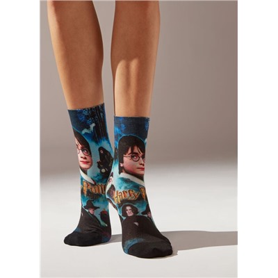 Kurze Socken mit Harry Potter-Print