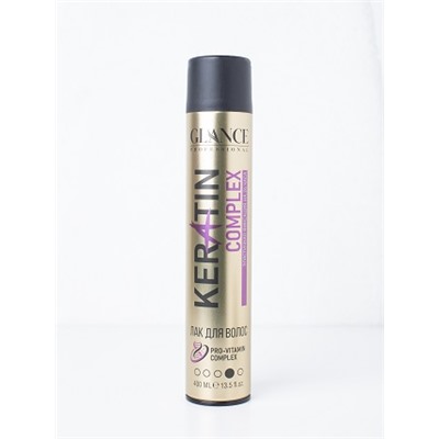 [GLANCE] Лак для волос КЕРАТИНОВЫЙ КОМПЛЕКС Keratin Complex, 400 мл