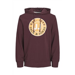 Sudadera con capucha y jogging Burdeos y negro