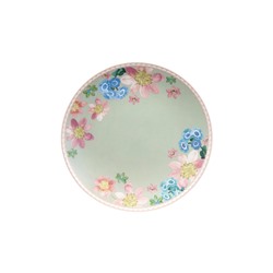 Тарелка закусочная, 20 см, фарфор P, серо-зеленая, Примула, Primula, 63006