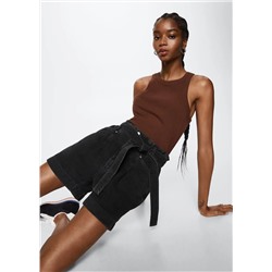 Short vaquero paperbag  -  Mujer | MANGO OUTLET Melilla