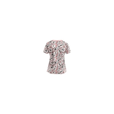 WonderWink Scrubs WonderFLEX En Rose Print Top