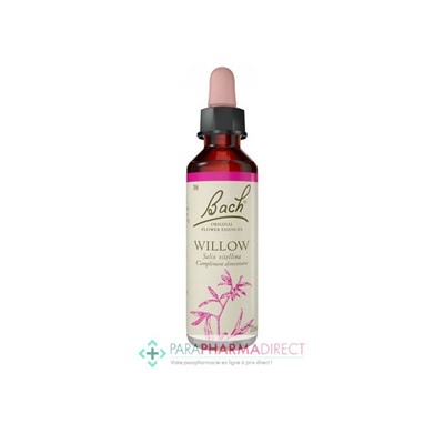 Fleurs de Bach Willow (saule) Grand optimisme, joie de vivre 20ml