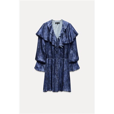 ZW COLLECTION SHORT DRESS WITH RUFFLES