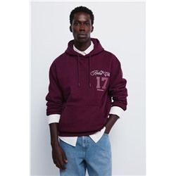 Sudadera capucha bordados