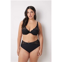 INTUITIVE Sujetador halter relleno encaje negro