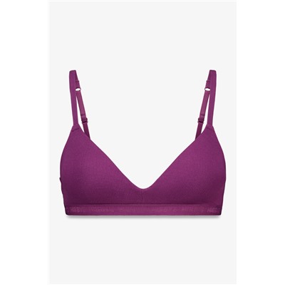 Sujetador triangular relleno fijo burgundy