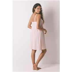Camisón midi "maternity" algodón rosa