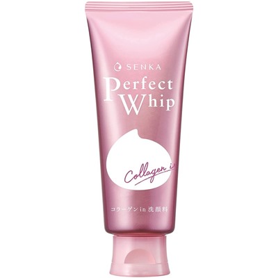Shiseido senka perfect whip collagen in пенка для умывания с коллагеном, экстрактом шелка и гиалуроновой кислотой 120 г