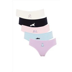Defacto Fall In Love 5'li Paketli Slip Külot X9499AZ22AU