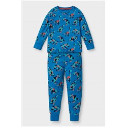 Dino - Pyjama - Bio-Baumwolle - 2 teilig