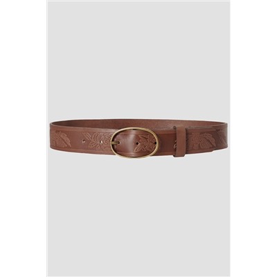 Wrangler Kadın %100 Deri Camel Kemer W221440
