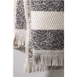 Brest %100 Pamuk İpliği Boyalı Yüz Havlusu - Antrasit - 50x85 cm - Natural Koleksiyon