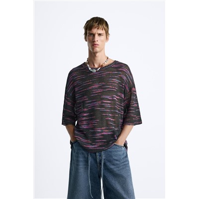 CAMISETA PUNTO TEXTURA BOUCLÉ