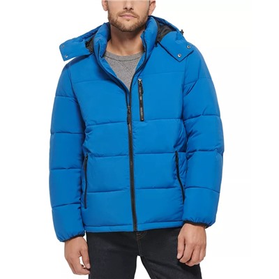 CLUB ROOM Men's Stretch Hooded Puffer Jacket, Created for Macy's