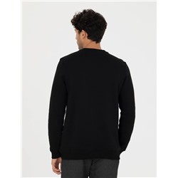 Siyah Regular Fit Sweatshirt