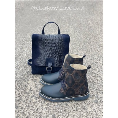 Ab. Zapatos 27025 serpiente MARINO+Pelle · 21-21 coco (570) Marino АКЦИЯ