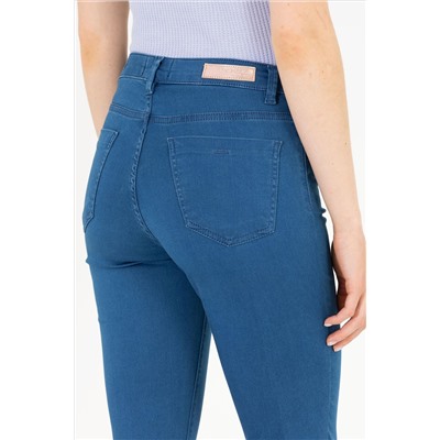 Kadın Açık Mavi Toothpick Fit Jean Pantolon