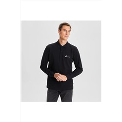 Nautica Erkek Siyah Classıc Fıt Uzun Kollu Polo KE37400T