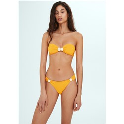 Top bikini bandeau conchas